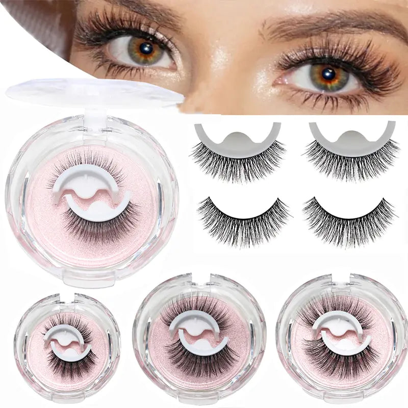 Self-Adhesive False Eyelashes for Effortless Beauty