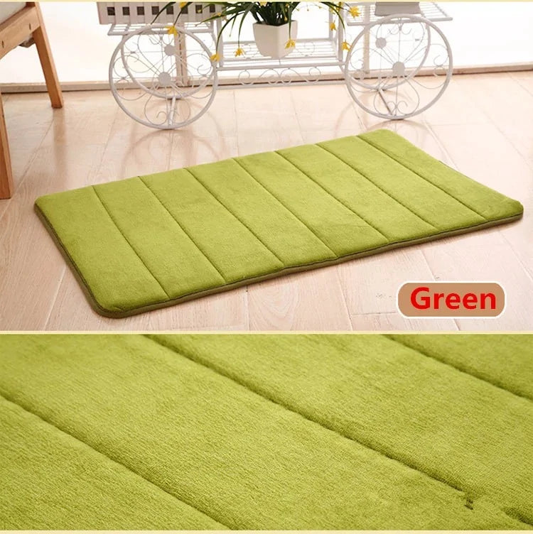 Tapis de bain en mousse à mémoire de forme en corail de luxe