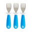 Munchkin Raise Toddler Fork Set - 3 Piece Blue Set