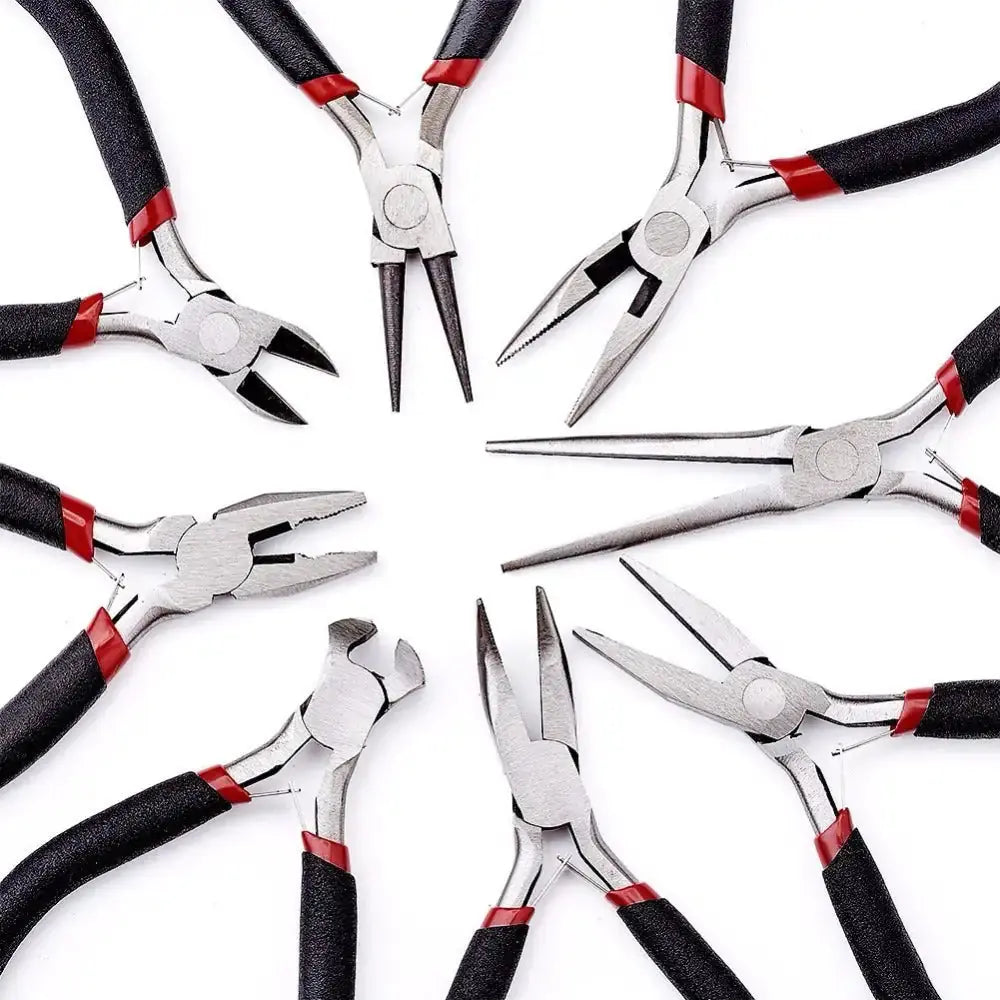 Kit d'outils de bijouterie en perles premium - 8 pièces
