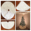 Funda de Árbol de Navidad de Terciopelo Blanco Creativo