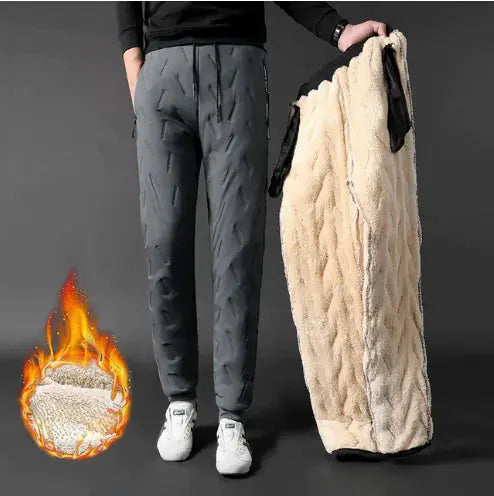 Premium Winter Lambswool Sweatpants for Men
