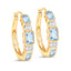 2.66 Carat Genuine Blue Topaz & White Topaz Sterling Silver Earrings
