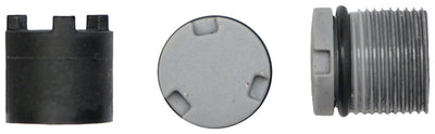 Tapones de Eje LOOK y Kit de Herramientas - 2 Tapones 4 NM Gris para X-Track