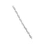 Pulsera de Tenis de Diamante Wave y X Link de Plata Esterlina .925 - 7"