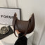 Bolso de Hombro Texturizado en Forma de Media Luna Niche para Mujeres