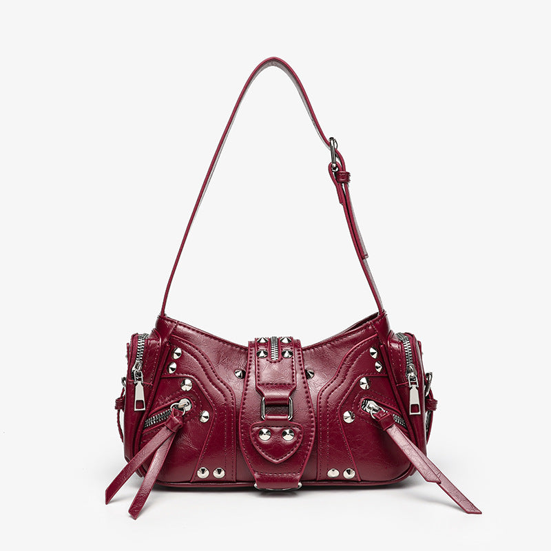 Edgy Y2K Single-Shoulder Commuter Crossbody Bag