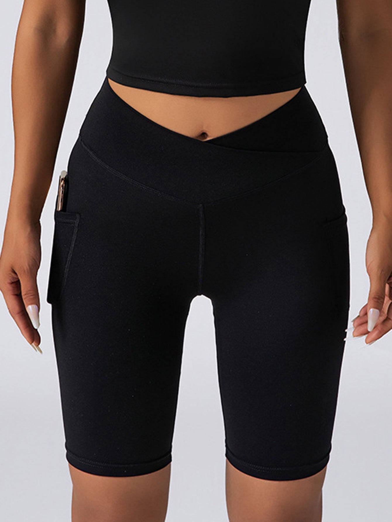 Shorts de vélo sans couture CurveFit avec contrôle du ventre