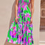 Charming Floral Tie-Shoulder Midi Dress for Summer Escapes - Korvel