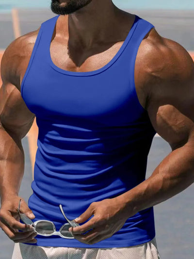 Débardeur à larges bretelles pour hommes grande taille