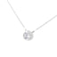 Collier Pendentif en Argent Sterling 0,5 Cttw avec Diamant en Monture Bezel