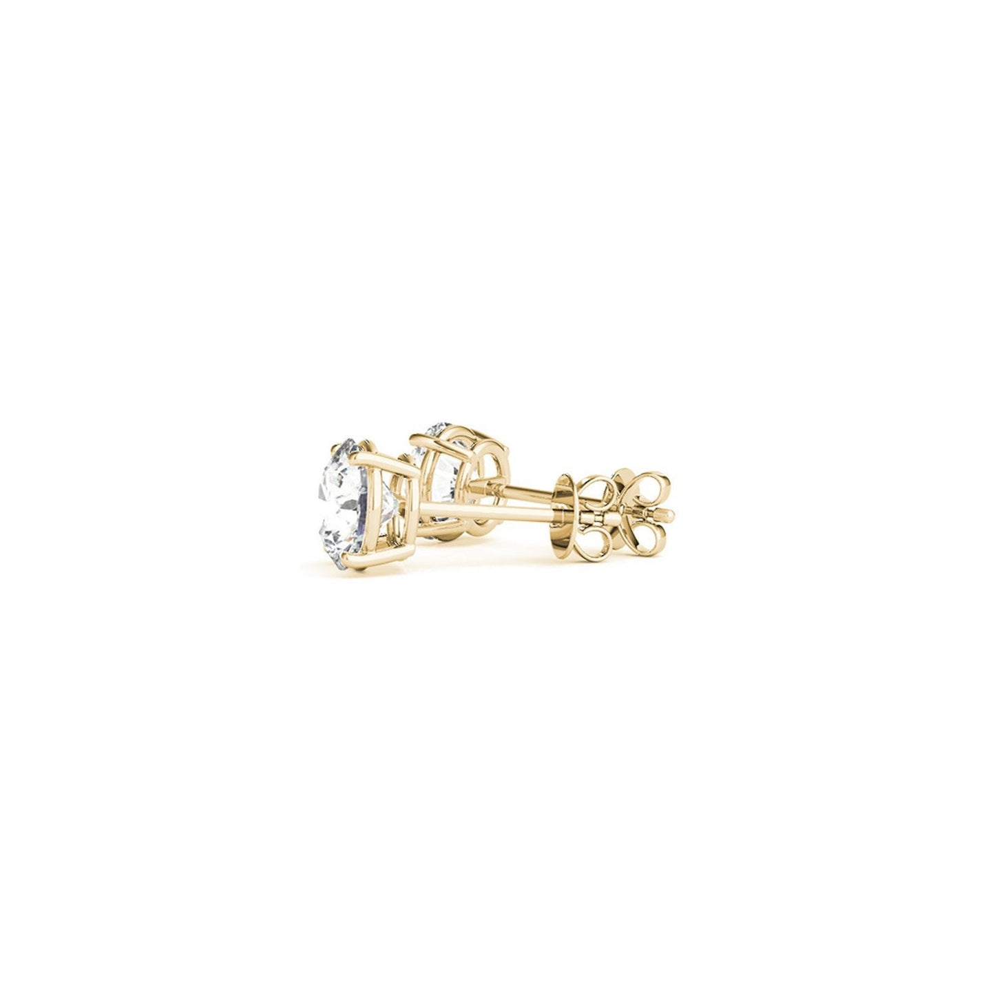 1 1/2 cttw Lab Grown Diamond Stud Earrings in 14k Yellow Gold