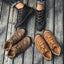 Men's Casual Hand-Stitched Low Top Martin Boots