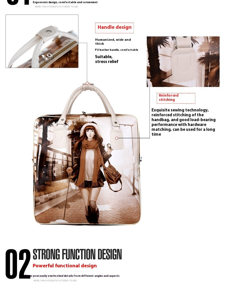 College Style Waterproof Travel Handbag