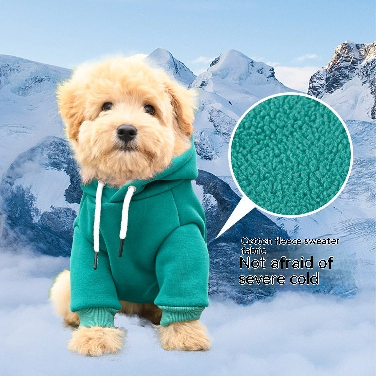 Suéter con capucha para perros elegante