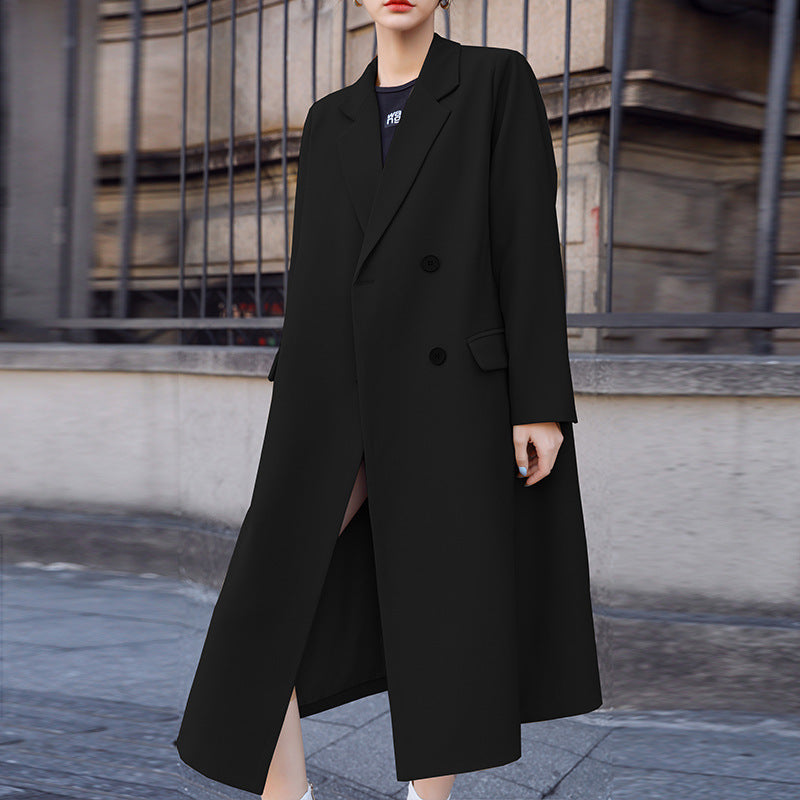 Blazer Largo Elegante para Mujeres Tallas Grandes
