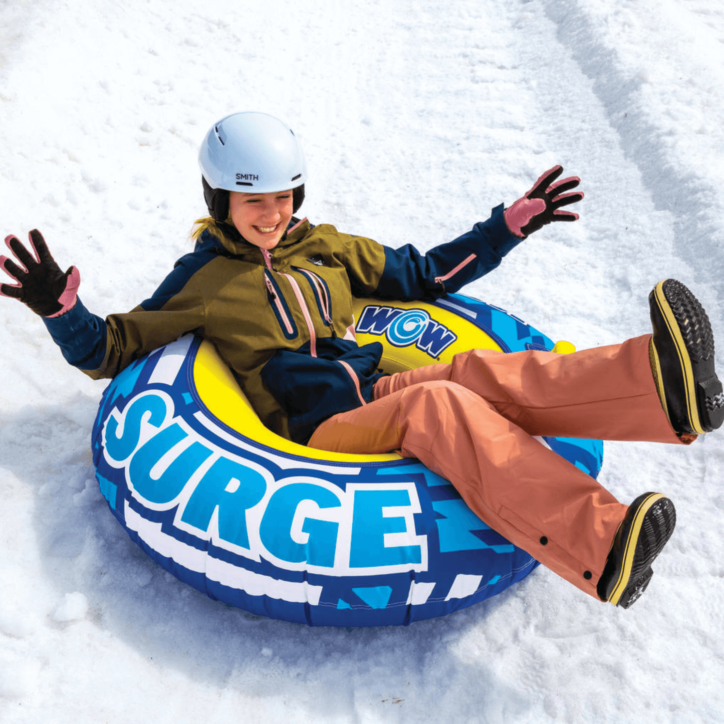 Tuyau de neige WOW Sports Surge avec fond en toile