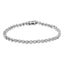 .925 Sterling Silver Diamond Bezel Design Link Bracelet - 7.25"