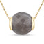 Colgante de Piedra Lunar Gris Genuina de 16.79 Quilates en Plata Esterlina