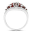 2.24 Carat Genuine Garnet Sterling Silver Engagement Ring