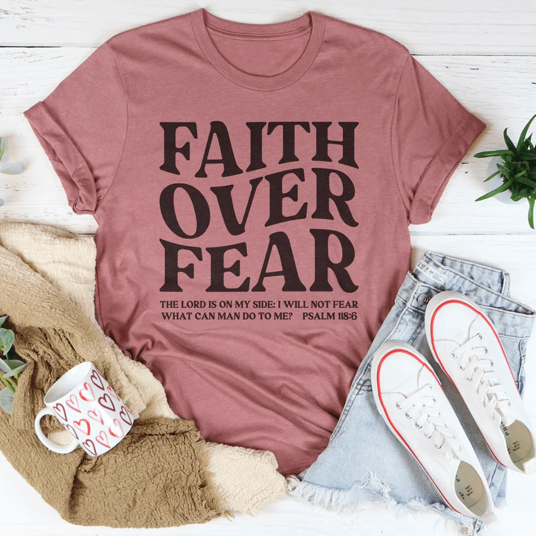 Fe sobre miedo camiseta - El Señor está a mi lado