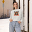 Sudadera recortada para amantes de los gatos de otoño