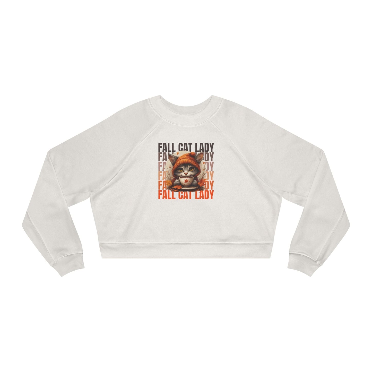 Sudadera recortada para amantes de los gatos de otoño