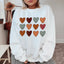 Sudadera con corazones de otoño