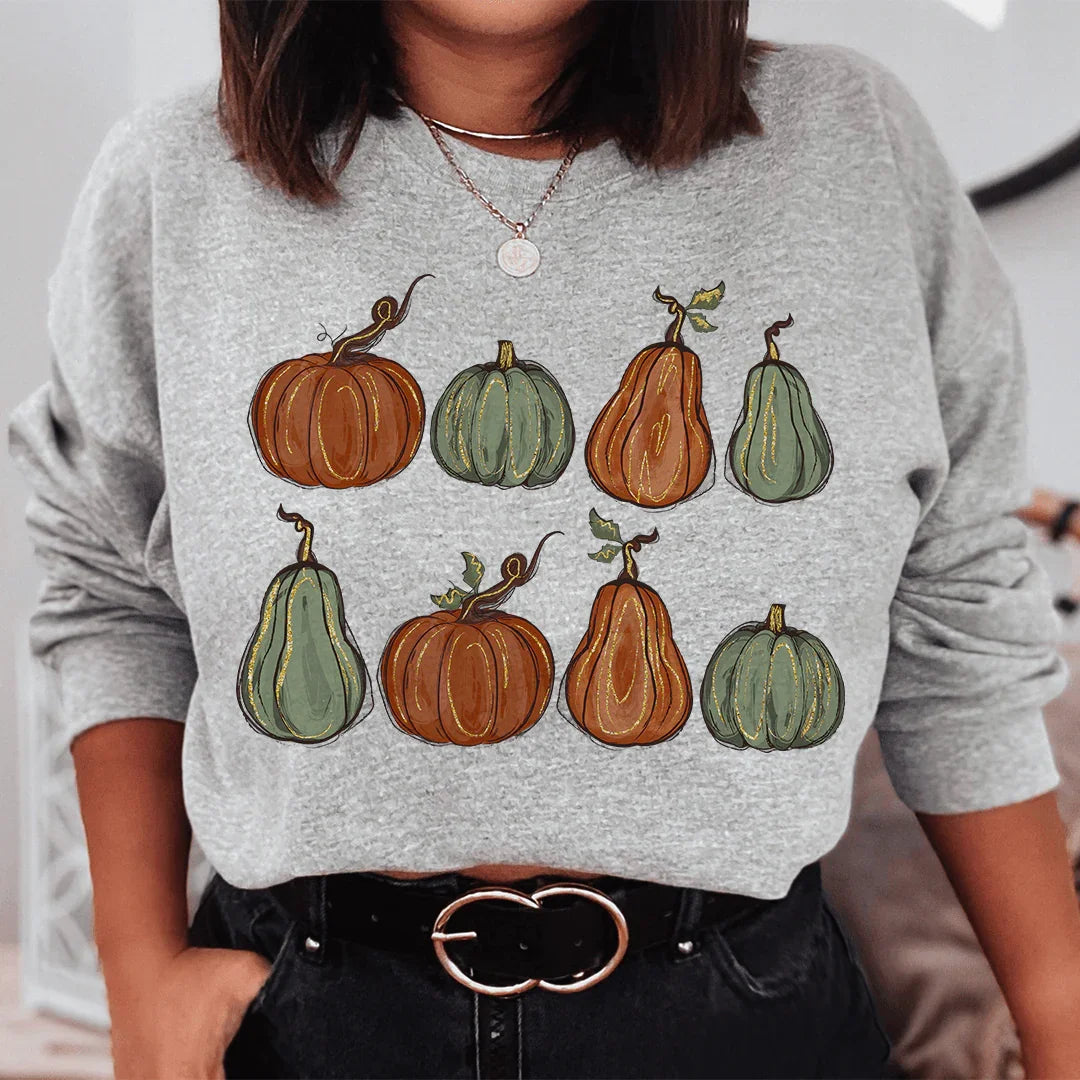 Fall Pumpkins Cozy Sweatshirt