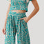 FAM-FAM Printed Round Neck Short Sleeve Top and Pants Set - Korvel