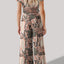 FAM-FAM Printed Round Neck Short Sleeve Top and Pants Set - Korvel