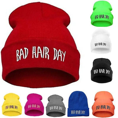 Fashion Bad Hair Day Beanies - Unisex Soft Winter Hats