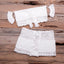 Conjunto de Bikini de Estilo Elegante de Crochet con Borlas