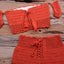 Conjunto de Bikini de Estilo Elegante de Crochet con Borlas