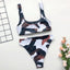Conjunto de Bikini Rayas Clásico - Traje de Baño de Dos Piezas Premium