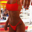 Conjunto de Bikini Rayas Clásico - Traje de Baño de Dos Piezas Premium