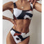 Conjunto de Bikini Rayas Clásico - Traje de Baño de Dos Piezas Premium