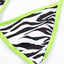 Conjunto de Bikini Rayas Clásico - Traje de Baño de Dos Piezas Premium