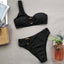 Modern One Shoulder High Waist Bikini Set for Women