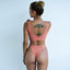 Elegant Two-Piece Women's Bikini with Lace-Up Back