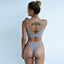 Elegant Two-Piece Women's Bikini with Lace-Up Back