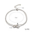 Bracelet Infini Géométrique Argenté Élégant pour Femmes