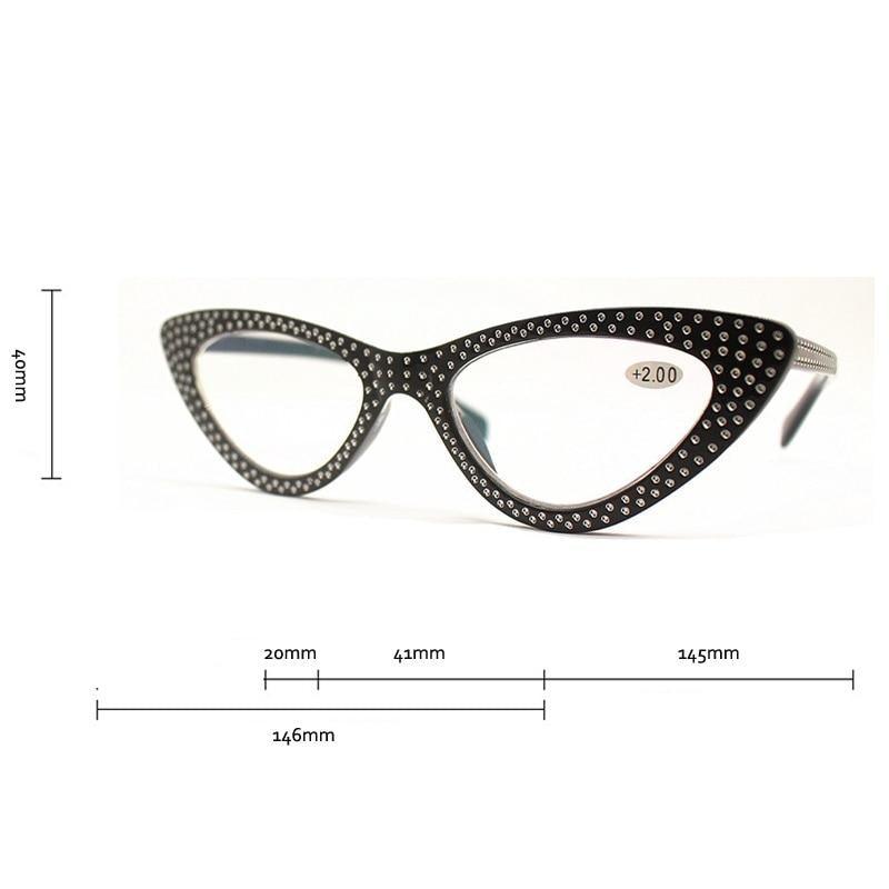 Gafas de lectura clásicas de moda estilo gato para protección ocular