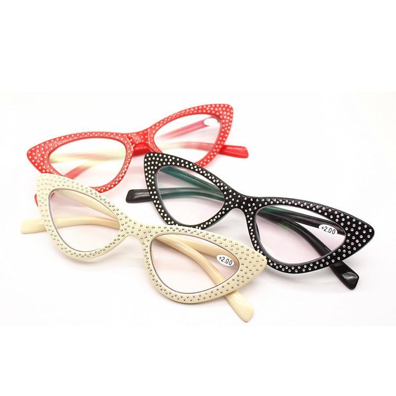 Gafas de lectura clásicas de moda estilo gato para protección ocular