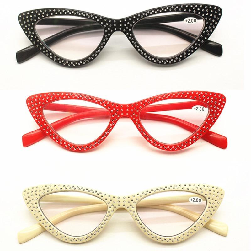 Gafas de lectura clásicas de moda estilo gato para protección ocular