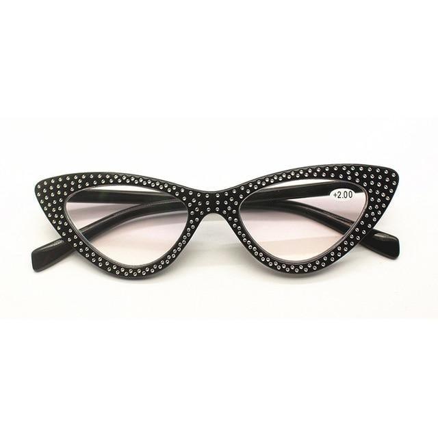 Gafas de lectura clásicas de moda estilo gato para protección ocular
