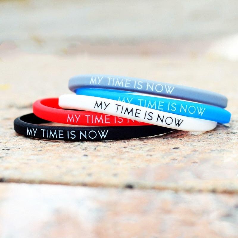 Ensemble de Bracelets en Silicone Inspirants pour Hommes et Femmes