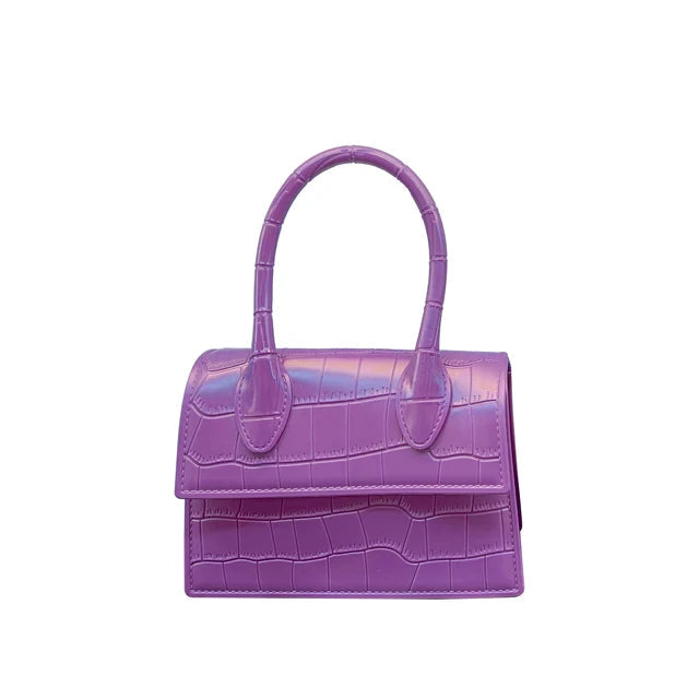 Bolso cruzado de patrón de cocodrilo premium para mujeres