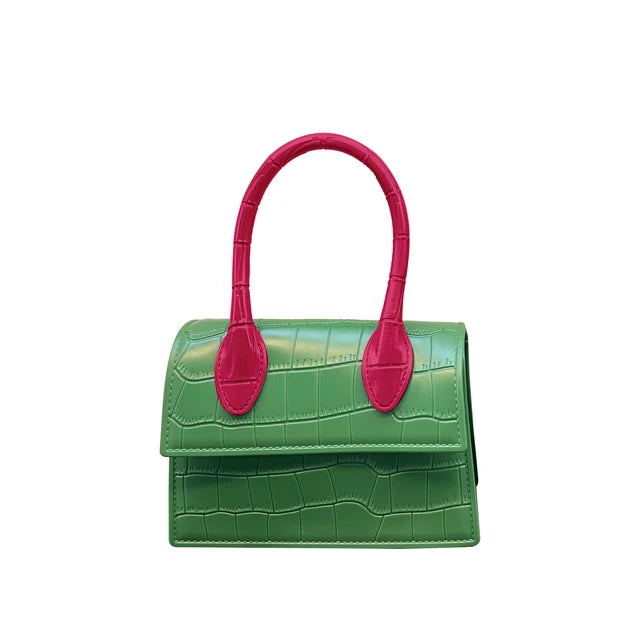 Bolso cruzado de patrón de cocodrilo premium para mujeres