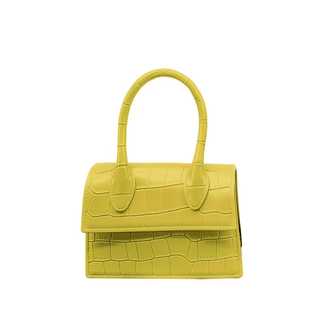 Bolso cruzado de patrón de cocodrilo premium para mujeres